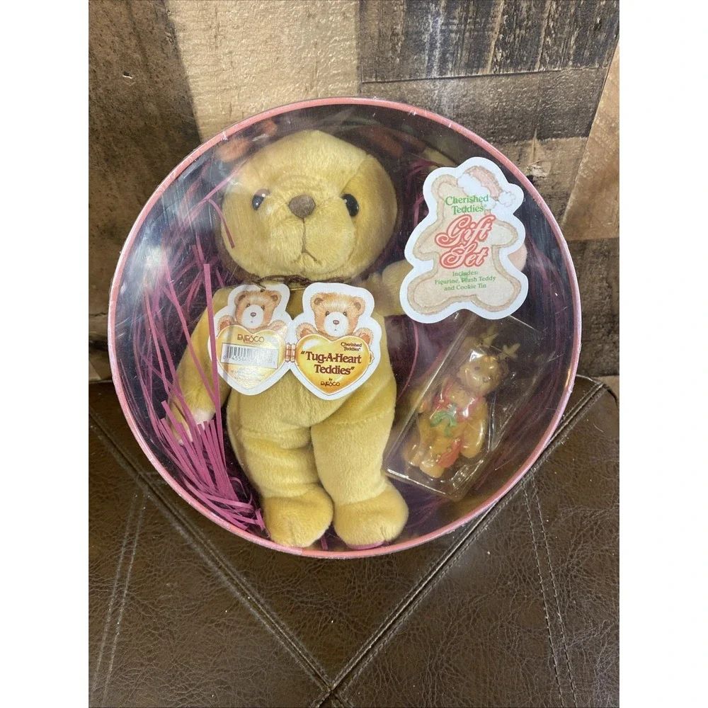 1999 Cherished Teddies‎ 646504 Tug-A-Heart Christmas Holiday Ed Sealed Vintage